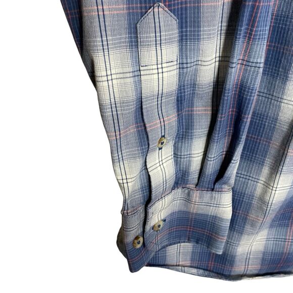 Southern Tide Shirt Mens M Plaid Coastal Passage Blue Long Sleeve Button Down - Picture 7 of 10